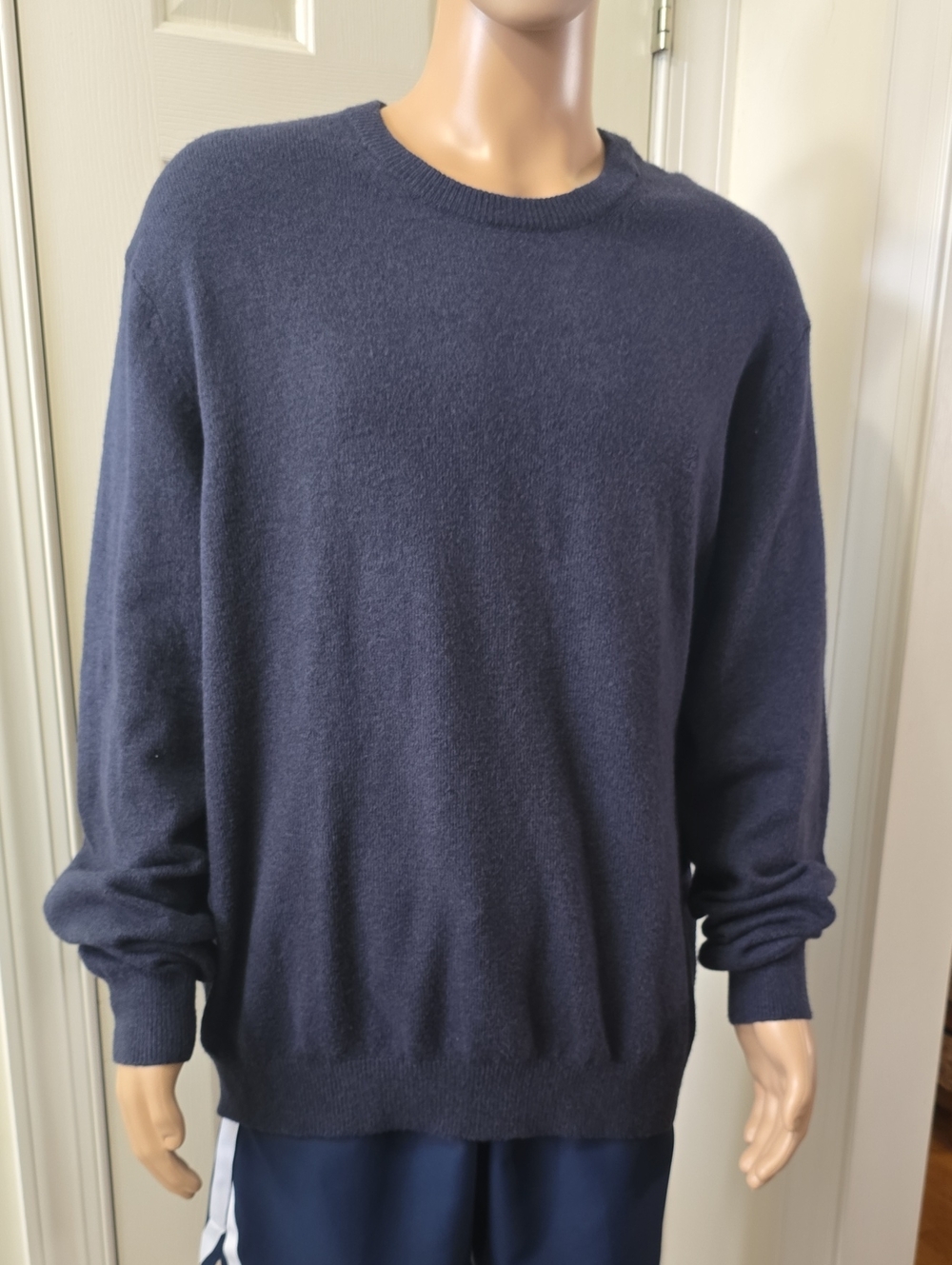 IZOD BRAND MEN'S BIG & TALL BLUE WINTER LONG SLEEVES PULLOVER SWEATER SIZE XXL